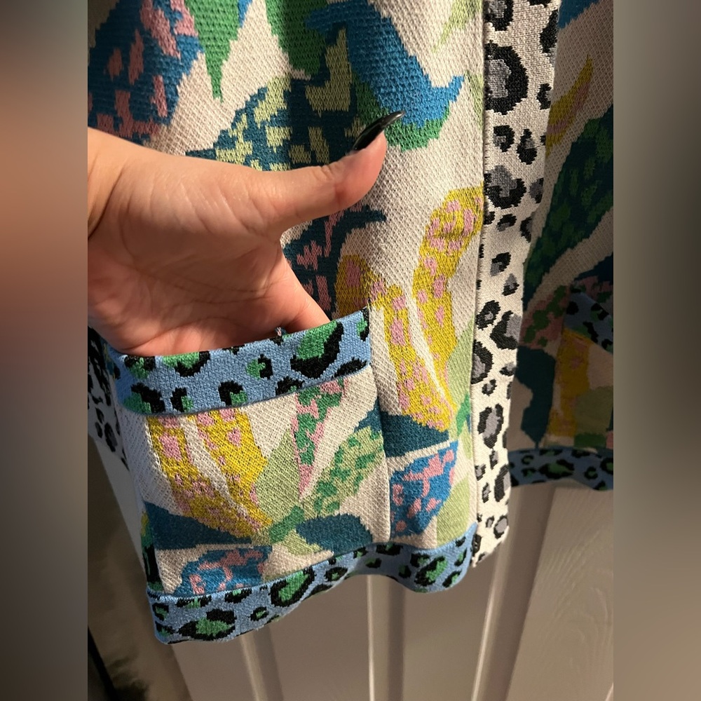 NWOT: Maeve Anthropologie Contrast Cardigan - Picture 4 of 14